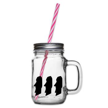 moais_02 - Henkelglas mit Schraubdeckel - Klar - Rechts