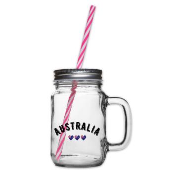 Australia - Glass jar with handle and screw cap - clear - Right