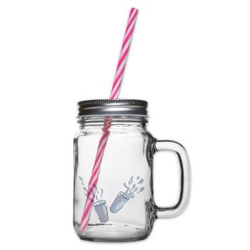 Toast - Glass jar with handle and screw cap - clear - Right