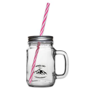 Après-Ski Wildschönau - Henkelglas mit Schraubdeckel - Klar - Rechts