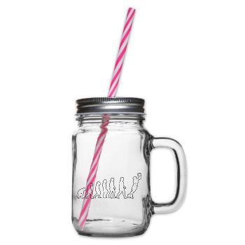Basketball Basketball Player Basketball Team - Glass jar with handle and screw cap - clear - Right