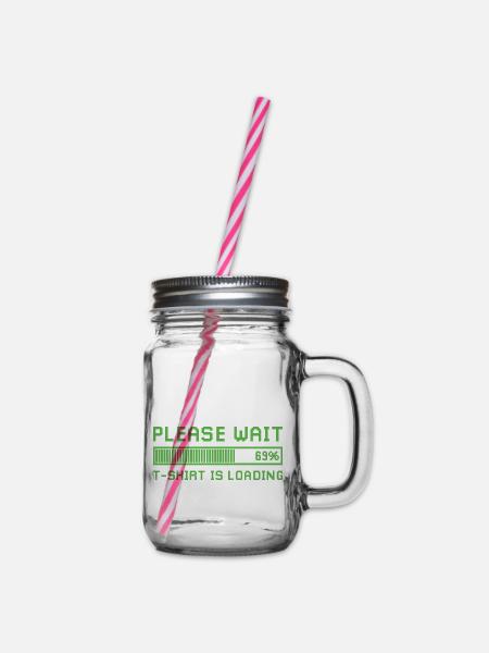 Bitte warten, das Design lädt. - Henkelglas mit Schraubdeckel - Klar