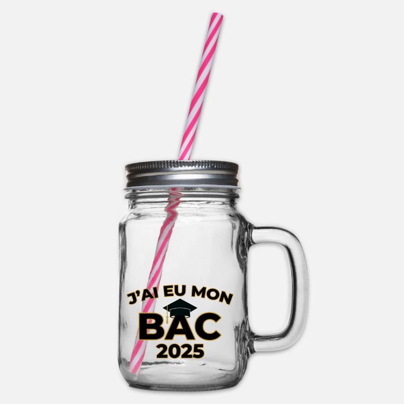 J’ai eu mon bac 2025 - Bocal à boisson - transparent