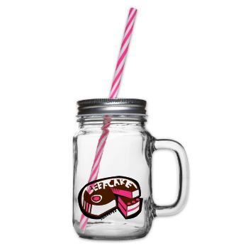 beefcake - Glass jar with handle and screw cap - clear - Right