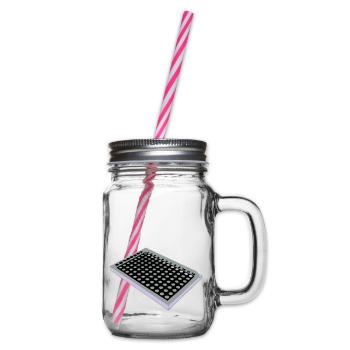 96 Well Plate / 96 perforated plate - Glass jar with handle and screw cap - clear - Right