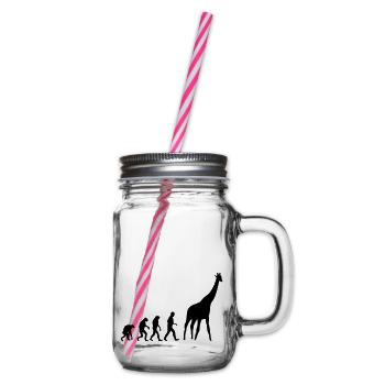giraffe evolution - Glass jar with handle and screw cap - clear - Right