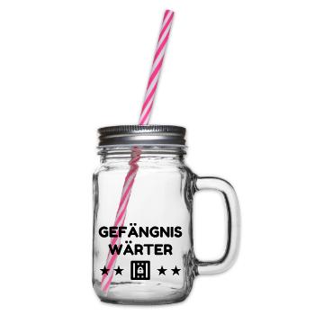 gardien de prison / surveillant / police / juge - Bocal à boisson - transparent - Droite