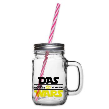 das_wars_02 - Henkelglas mit Schraubdeckel - Klar - Rechts