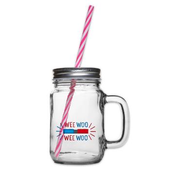 weewoo - Glass jar with handle and screw cap - clear - Right