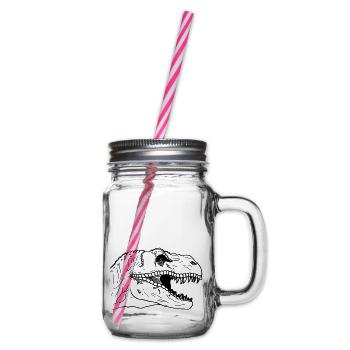 Tyrannosaure Rex T-Rex - Bocal à boisson - transparent - Droite