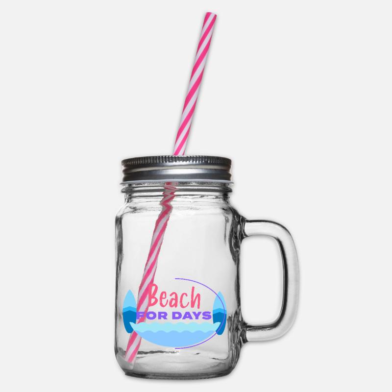 beach, plage tous les jours - Bocal à boisson - transparent