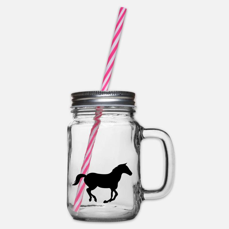 Cheval - Bocal à boisson - transparent
