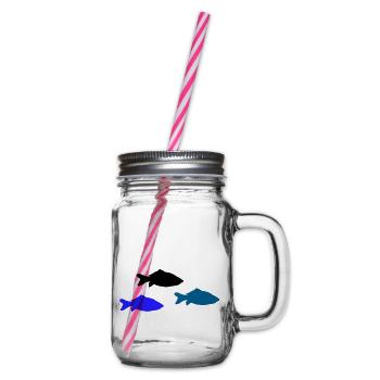 fische - Henkelglas mit Schraubdeckel - Klar - Rechts