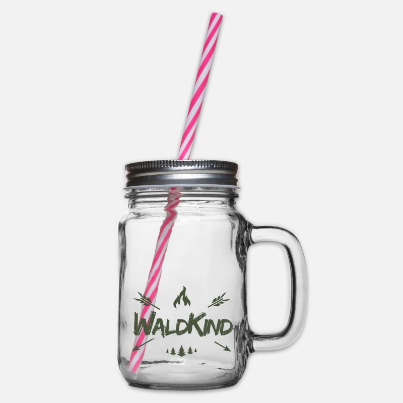 Waldkind - Henkelglas mit Schraubdeckel - Klar