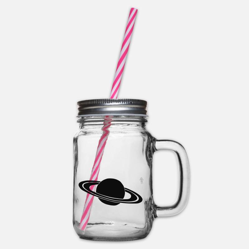 Saturn - Astronaut - Space - Bocal à boisson - transparent