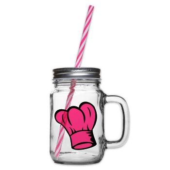 Chef - La Toque de cuisinier - cuisinier - Bocal à boisson - transparent - Droite