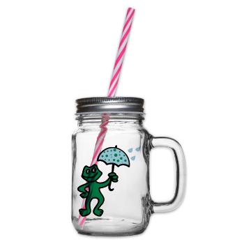 Weatherman - Rain - Glass jar with handle and screw cap - clear - Right