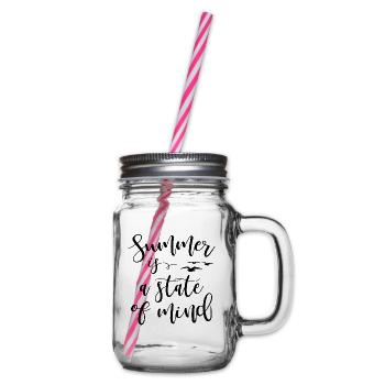 Summer is a state of mind - Henkelglas mit Schraubdeckel - Klar - Rechts