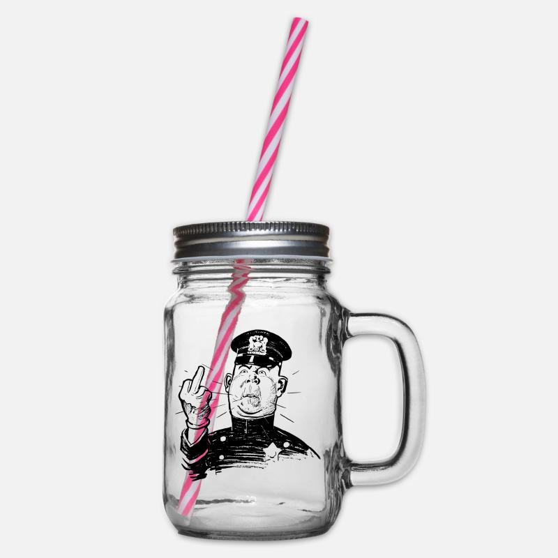 Police - Bocal à boisson - transparent