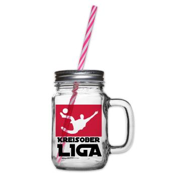 Kreisoberliga - Henkelglas mit Schraubdeckel - Klar - Rechts