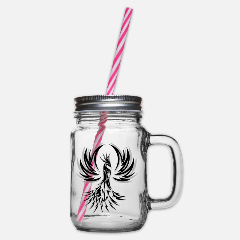 Phoenix - Henkelglas mit Schraubdeckel - Klar