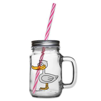 Duck - Glass jar with handle and screw cap - clear - Right