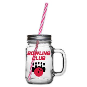 Bowling Club (bowling pins, bowling ball) - Bocal à boisson - transparent - Droite