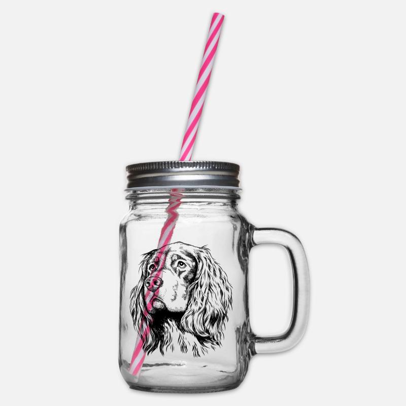 Gordon Setter Portrait - Bocal à boisson - transparent