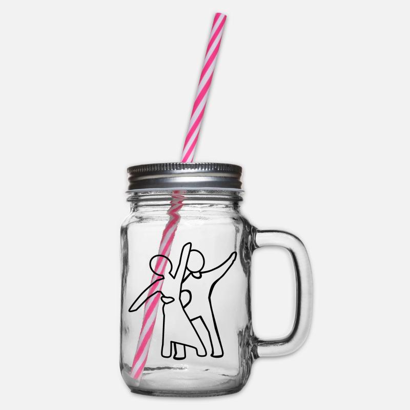 Couple de danse Silhouette - Bocal à boisson - transparent