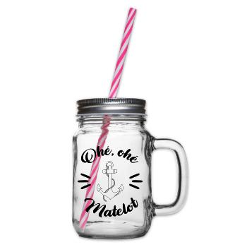 Oh, ohé Sailor - Glass jar with handle and screw cap - clear - Right