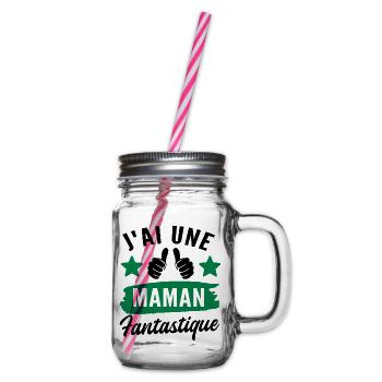 j ai une maman fantastique - Bocal à boisson - transparent - Droite