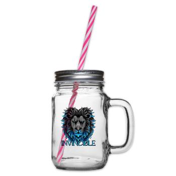 Lion invincible - Bocal à boisson - transparent - Droite