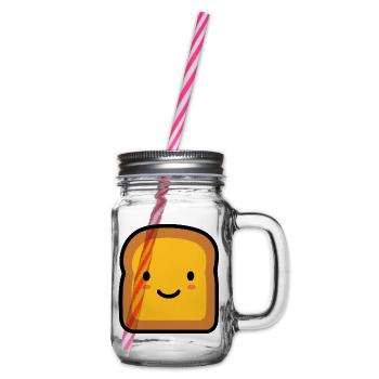 Handful - Glass jar with handle and screw cap - clear - Right