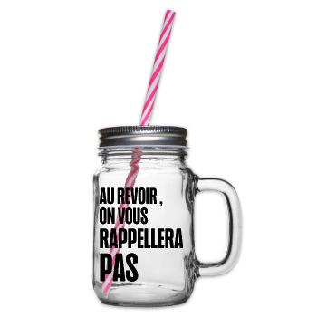 au revoir on vous rappellera pas - Bocal à boisson - transparent - Droite