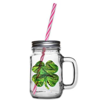 Clover E 35 - Glass jar with handle and screw cap - clear - Right