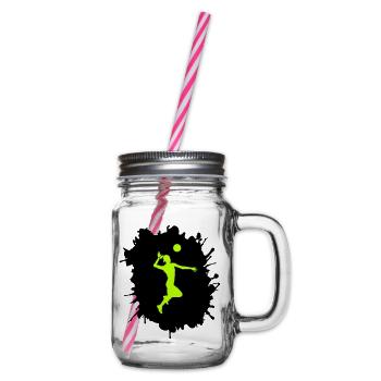 Handball Blobs - Bocal à boisson - transparent - Droite