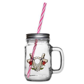 Halloween horreur Vampire Croix - Bocal à boisson - transparent - Droite