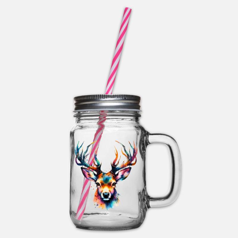 Cerf - Bocal à boisson - transparent