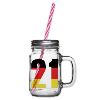 Maillot 21 Numéro Allemagne - Bocal à boisson - transparent - Droite