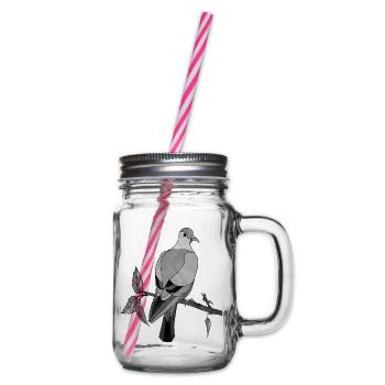 Bird - Glass jar with handle and screw cap - clear - Right