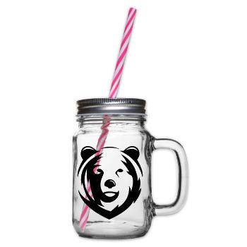 bear - Glass jar with handle and screw cap - clear - Right