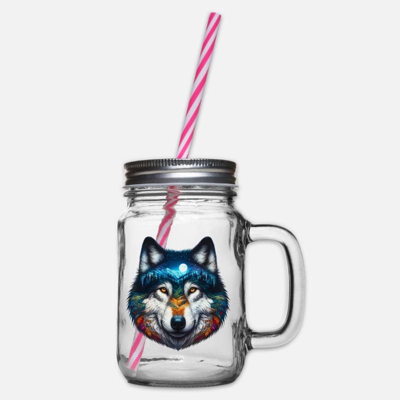 Loup - Bocal à boisson - transparent