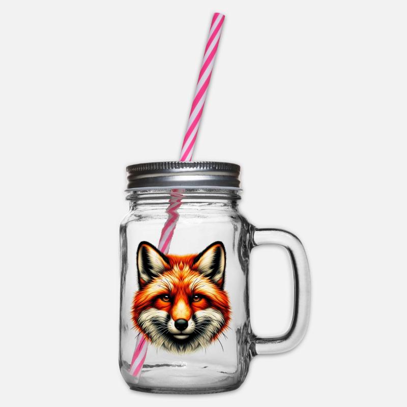 Fuchs - Henkelglas mit Schraubdeckel - Klar