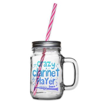Crazy clarinet player - Bocal à boisson - transparent - Droite