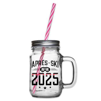 Apres Ski 2025 - Henkelglas mit Schraubdeckel - Klar - Rechts