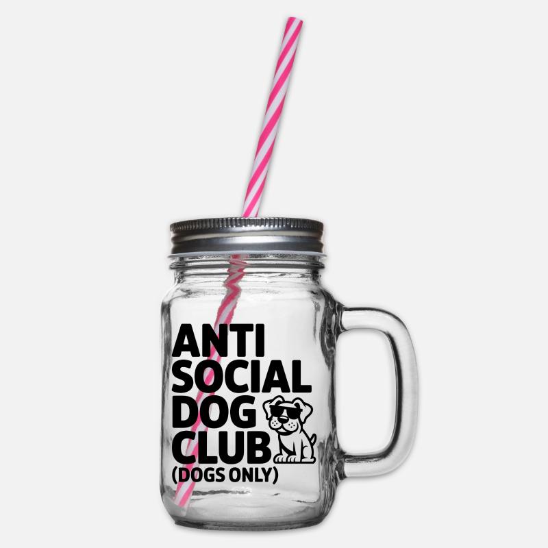 Club antisocial des chiens - Bocal à boisson - transparent