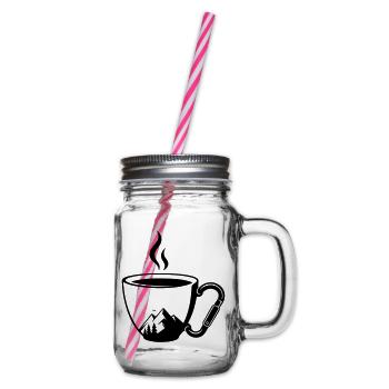 Montagnes Coffee Cup Carabiner en plein air - Bocal à boisson - transparent - Droite