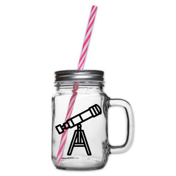 Teleskop - Henkelglas mit Schraubdeckel - Klar - Rechts