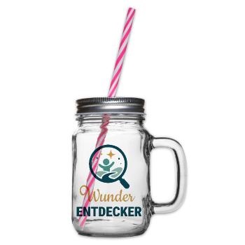Wunder Entdecker - Henkelglas mit Schraubdeckel - Klar - Rechts