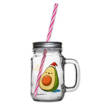 Heiliges Guacamole Avocado - Henkelglas mit Schraubdeckel - Klar - Rechts